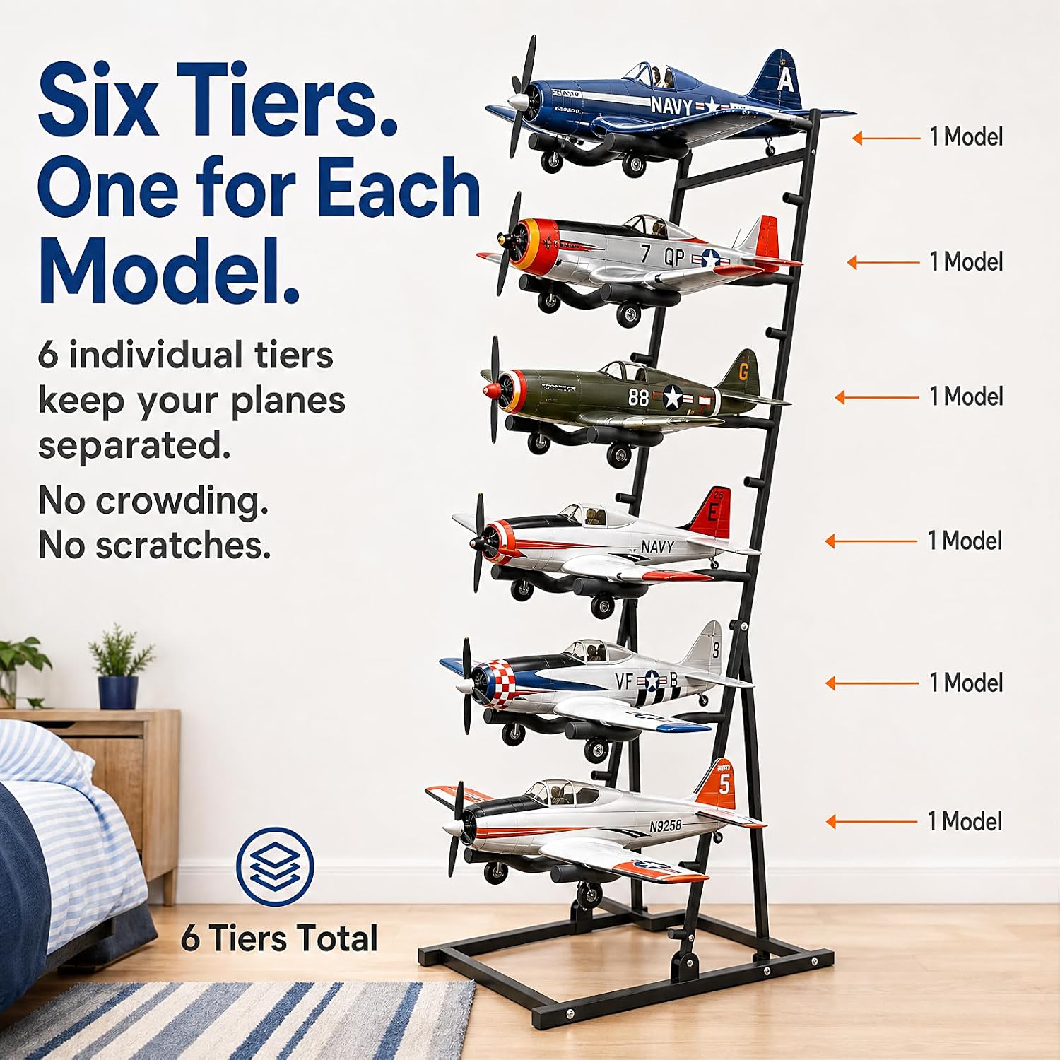 RC Airplane Stand 6-Tier, Mode - Rc Hobby Workshop recension och pris