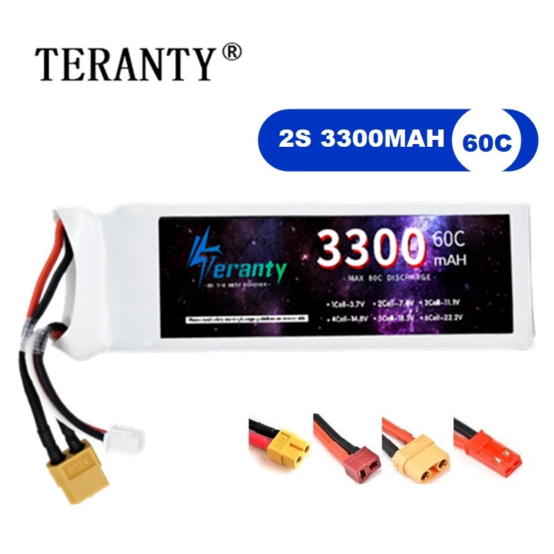 2S 7.4V LiPo Battery 3300mAh 6 - Rc Hobby Boat recension och pris