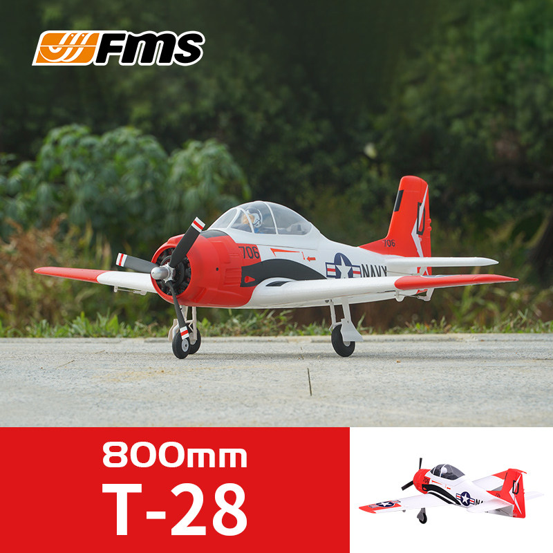 New FMS T28 Trojan 800Mm Rc Fi - Rc Planes Horizon Hobby recension och pris