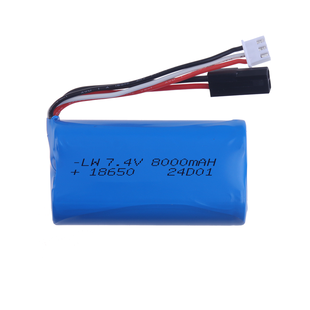 (5500 Plug) 18650 7.4V 8000Mah - Rc Hobby Boat recension och pris