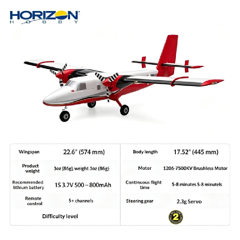 Horizon Hobby Umx Twin Otter R - Rc Planes Horizon Hobby recension och pris