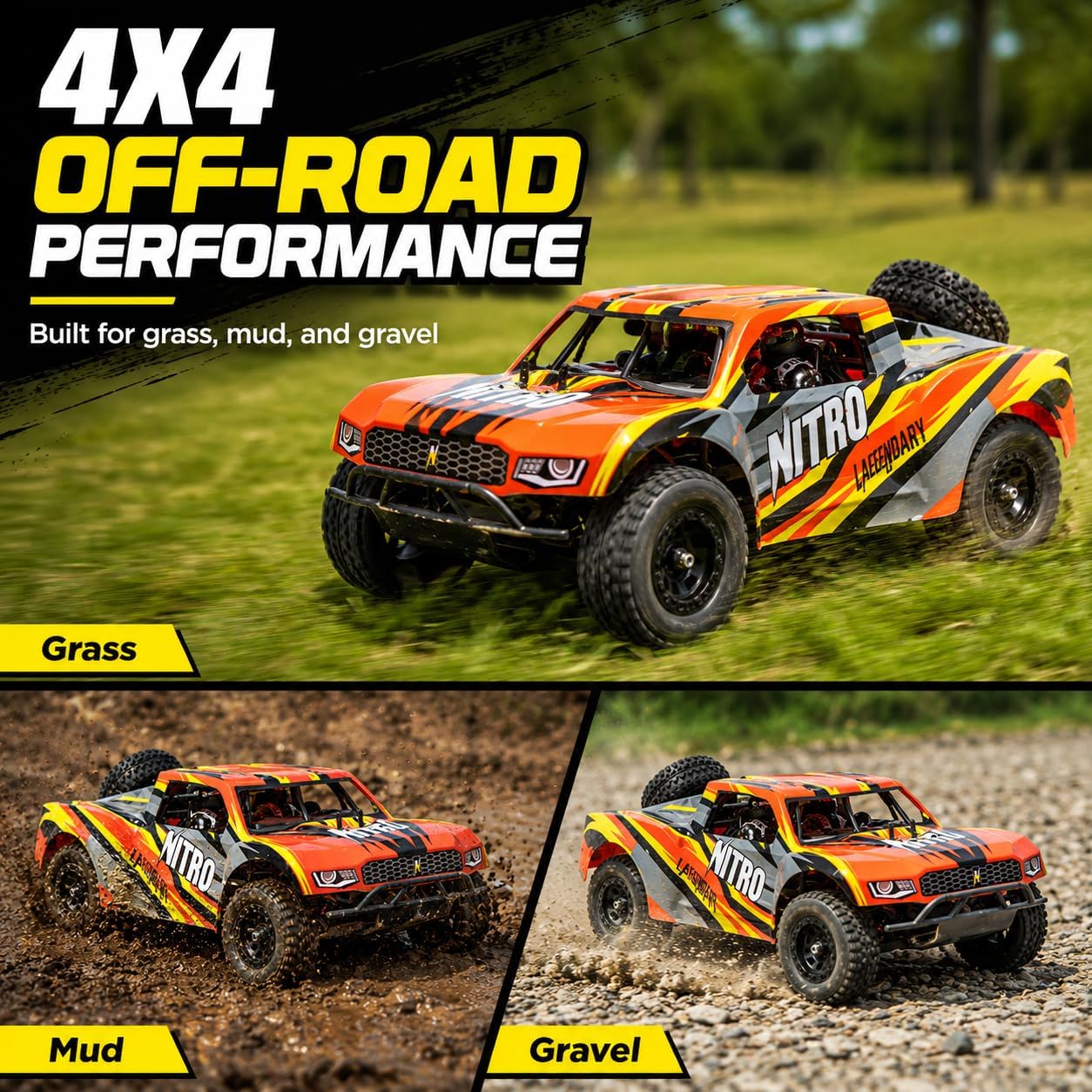 All-Wheel Drive 2.4GHz Short C - Rc Roc Hobby recension och pris