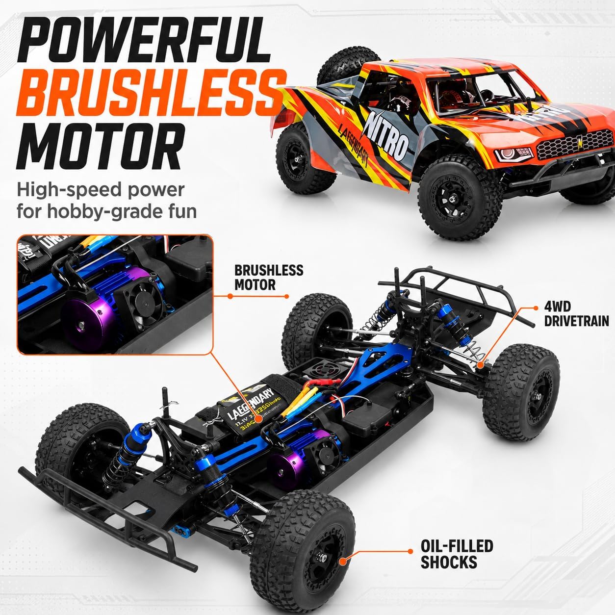 All-Wheel Drive 2.4GHz Short C - Rc Roc Hobby recension och pris